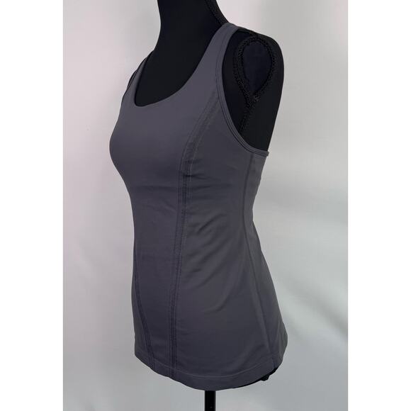 Lululemon Gray Racerback Athletic Tank Top Size Small - Picture 2 of 7